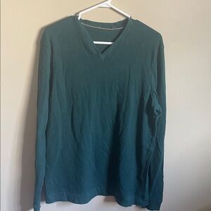 Teal V-Neck Long Sleeve Sweater (Bin C)